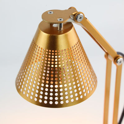 Lampe de table à cire fondante aromatique à une lumière avec abat-jour en verre rayé en fer, cylindre pliable romantique minimaliste moderne pour chambre à coucher 