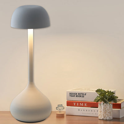 مصباح طاولة LED أسطواني من الألمنيوم بتصميم نوردي معاصر لغرفة المعيشة 