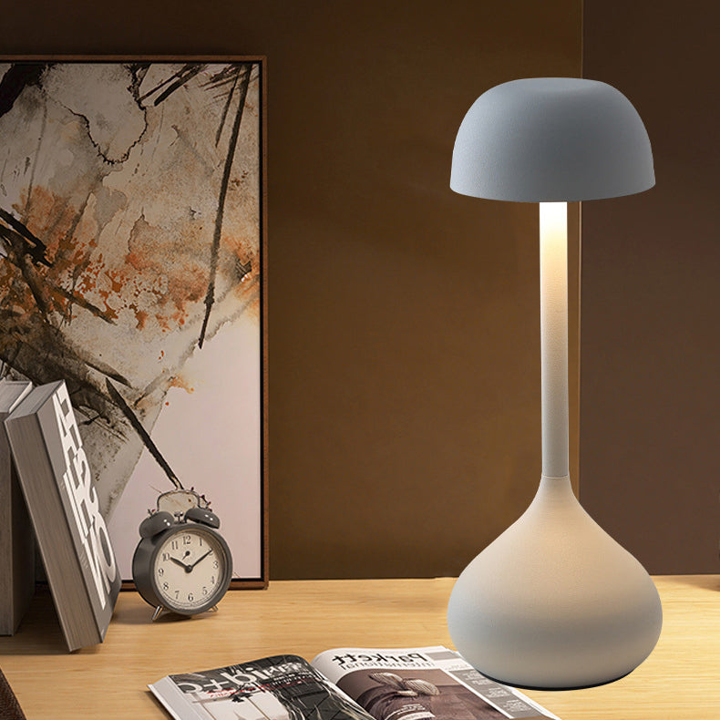 Zeitgenössische nordische runde Zylinder Aluminium LED Tischlampe für das Wohnzimmer 