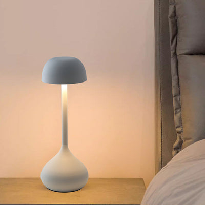 مصباح طاولة LED أسطواني من الألمنيوم بتصميم نوردي معاصر لغرفة المعيشة 
