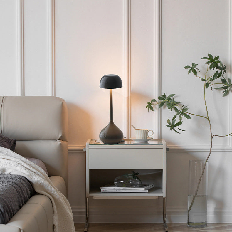 Zeitgenössische nordische runde Zylinder Aluminium LED Tischlampe für das Wohnzimmer 