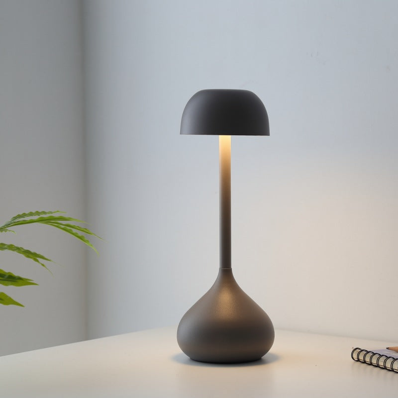 Zeitgenössische nordische runde Zylinder Aluminium LED Tischlampe für das Wohnzimmer 