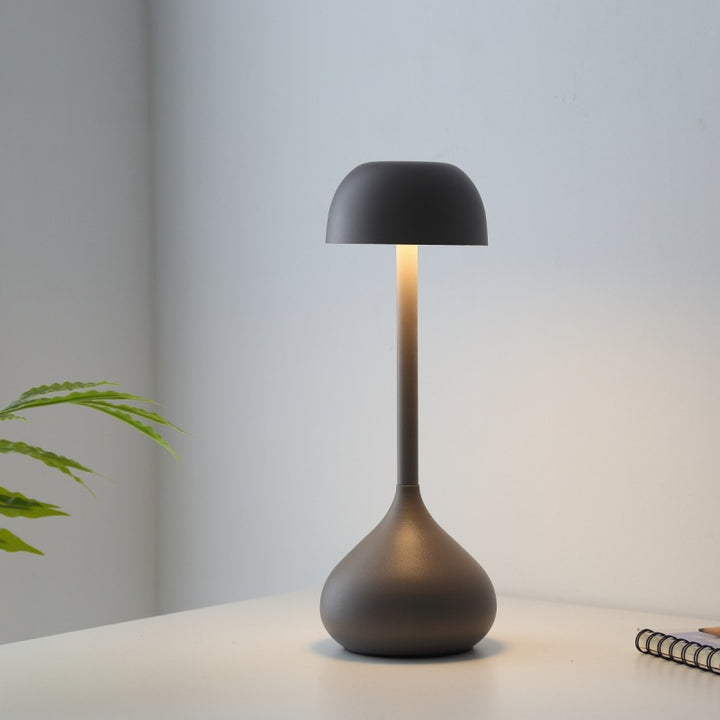 Zeitgenössische nordische runde Zylinder Aluminium LED Tischlampe für das Wohnzimmer 