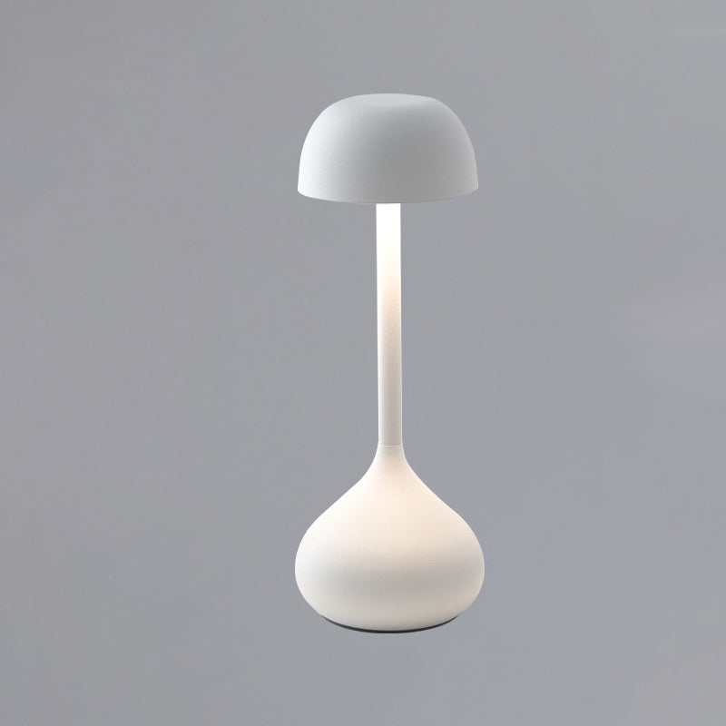 مصباح طاولة LED أسطواني من الألمنيوم بتصميم نوردي معاصر لغرفة المعيشة 