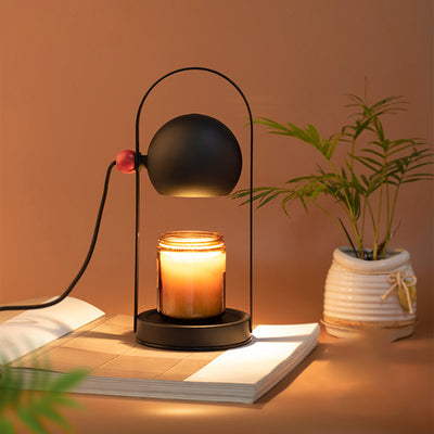 Lampe de table à cire fondue 1 lumière sphérique en fer nordique contemporain pour chevet 