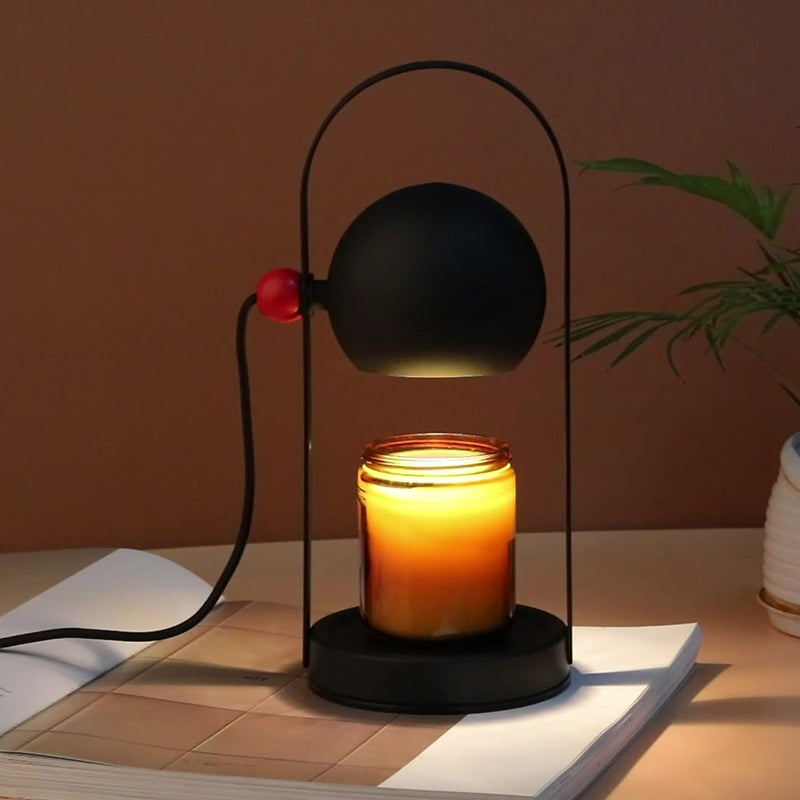 Lampe de table à cire fondue 1 lumière sphérique en fer nordique contemporain pour chevet 