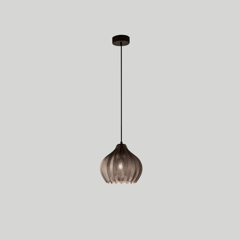 Lámpara Colgante Contemporánea Nórdica de Vidrio de Hierro Cónica Cilíndrica de 1 Luz Para Cocina o Sala de Estar 
