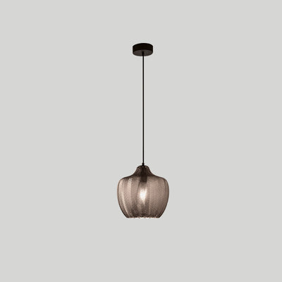 Lámpara Colgante Contemporánea Nórdica de Vidrio de Hierro Cónica Cilíndrica de 1 Luz Para Cocina o Sala de Estar 