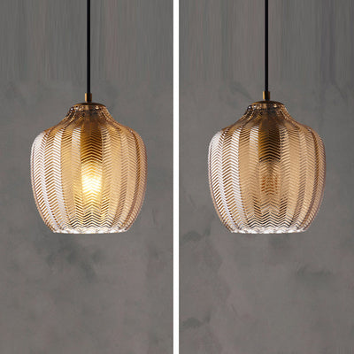 Lámpara Colgante Contemporánea Nórdica de Vidrio de Hierro Cónica Cilíndrica de 1 Luz Para Cocina o Sala de Estar 