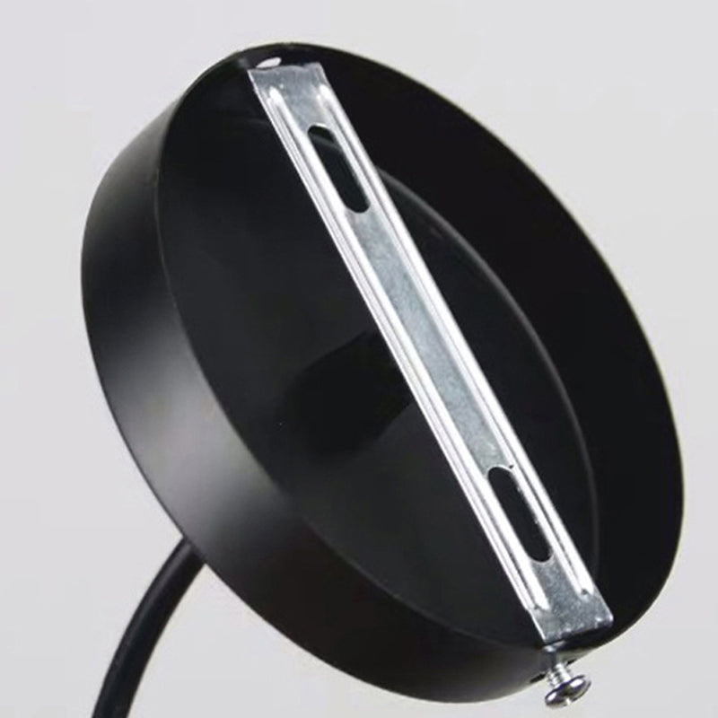 Lámpara Colgante Contemporánea Nórdica de Vidrio de Hierro Cónica Cilíndrica de 1 Luz Para Cocina o Sala de Estar 