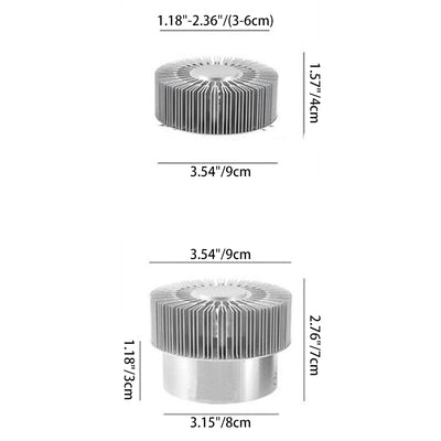 Luz de techo empotrada LED redonda de aluminio de simplicidad contemporánea para pasillo o entrada 