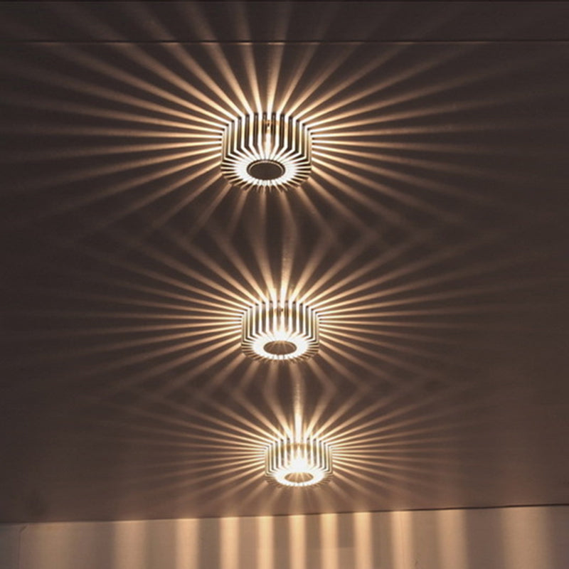 Luz de techo empotrada LED redonda de aluminio de simplicidad contemporánea para pasillo o entrada 