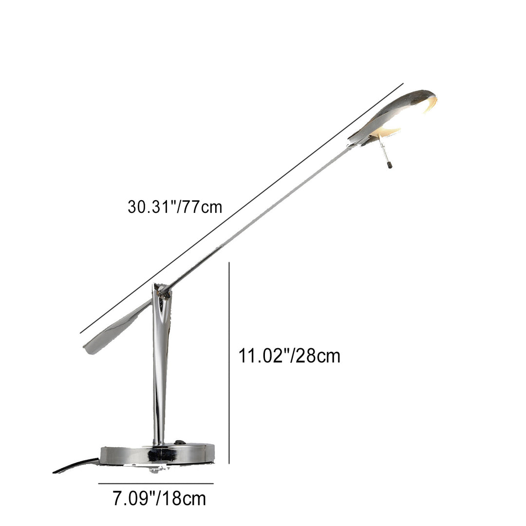 Lampe de Table LED en Métal à Long Bras Minimaliste Moderne pour Chambre 