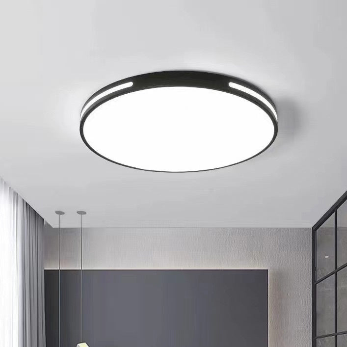 Plafonnier LED rond minimaliste moderne en acrylique pour salon 