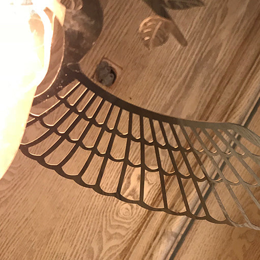 Traditionelle rustikale Pendelleuchte mit 1 Licht aus Eisen mit Vogelmotiv für Wohnzimmer 