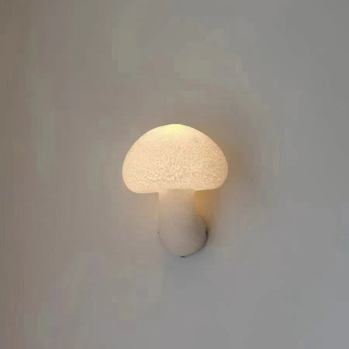 Applique murale LED en résine créative contemporaine en forme de champignon pour extérieur 