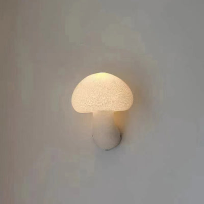 Applique murale LED en résine créative contemporaine en forme de champignon pour extérieur 