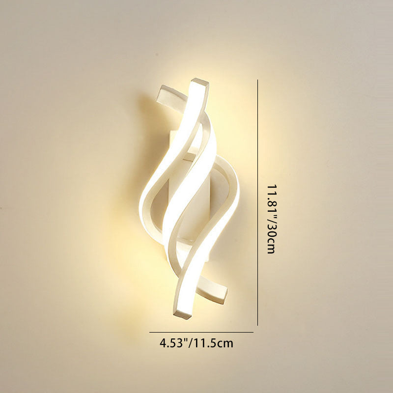 مصباح حائط LED من الألومنيوم بخطوط نوردية معاصرة لغرفة المعيشة 