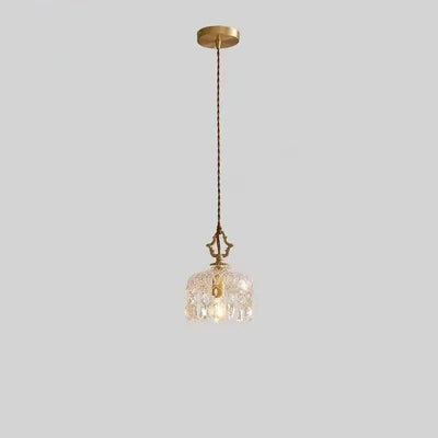 Contemporary Nordic Teardrop Iron Glass 1-Light Pendant Light For Living Room