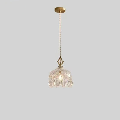 Contemporary Nordic Teardrop Iron Glass 1-Light Pendant Light For Living Room