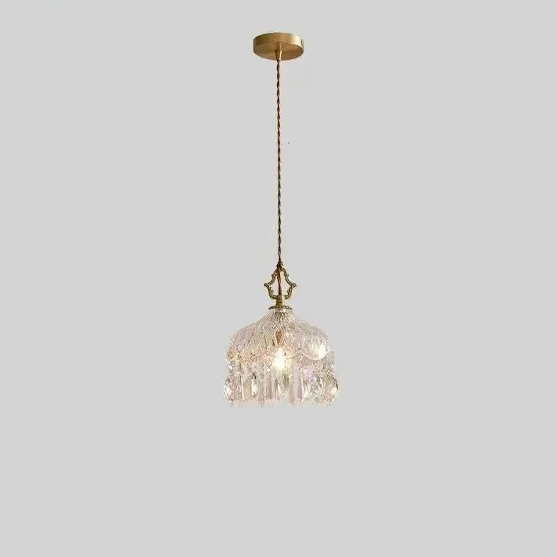 Contemporary Nordic Teardrop Iron Glass 1-Light Pendant Light For Living Room