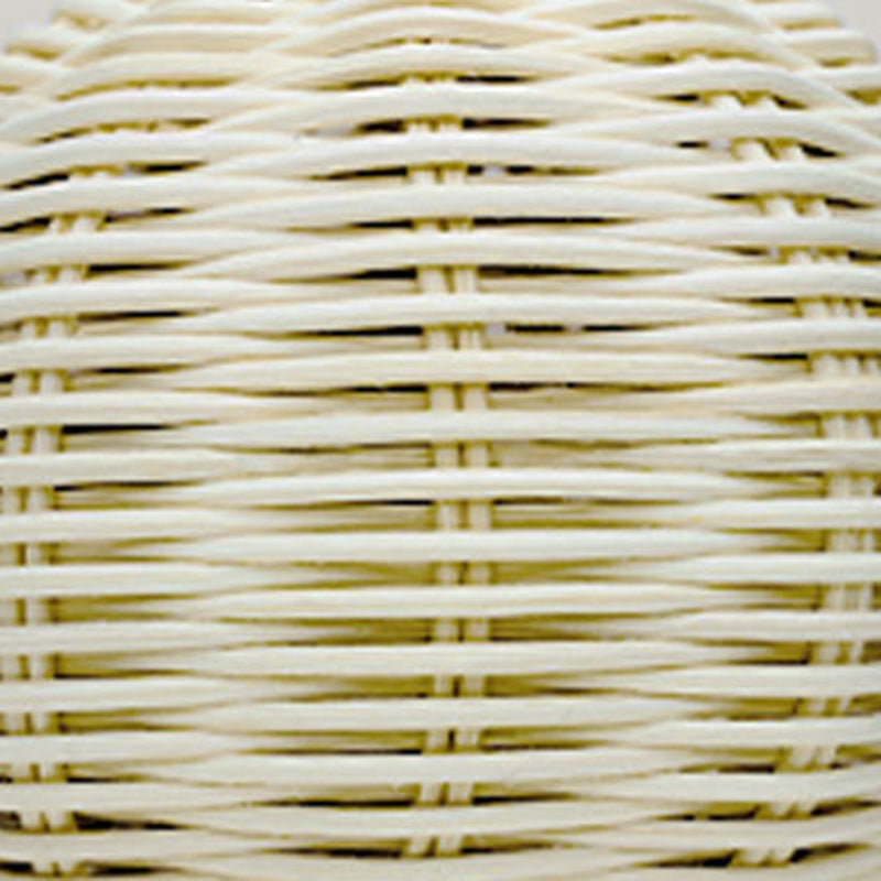 Lampe de table LED en tissu rotin plastique cône scandinave contemporain pour salon 