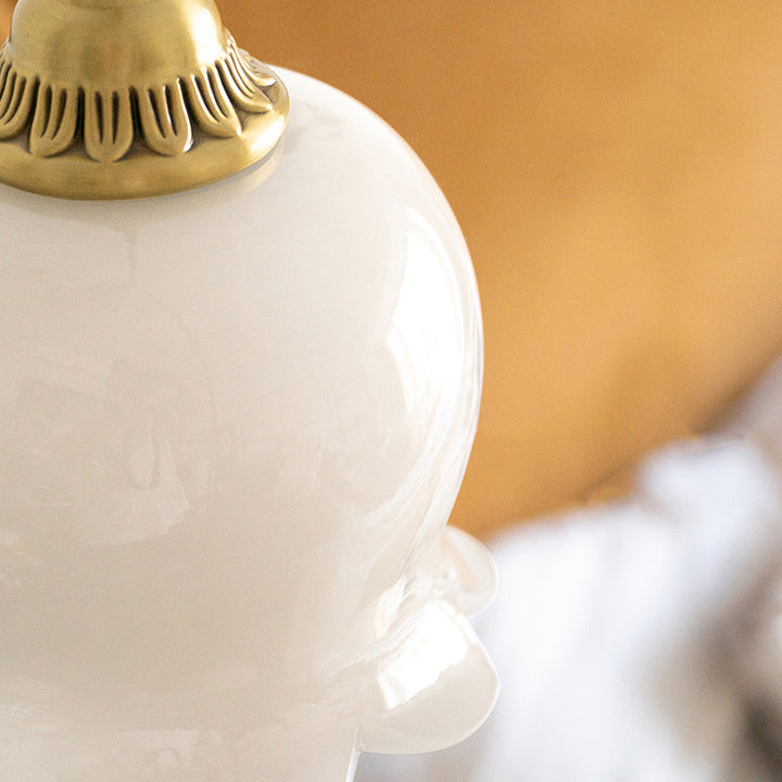Suspension Luminaire Traditionnel Français en Verre et Fer avec Pieuvre à 1 Lumière pour Salon 