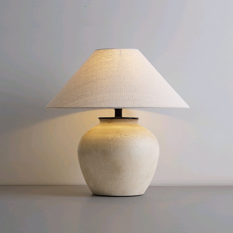 Lampe de Table 1 Lumière en Céramique Traditionnelle Japonaise pour Salon 