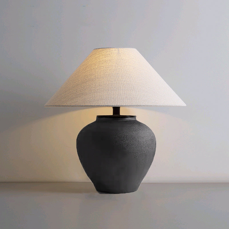 Lampe de Table 1 Lumière en Céramique Traditionnelle Japonaise pour Salon 