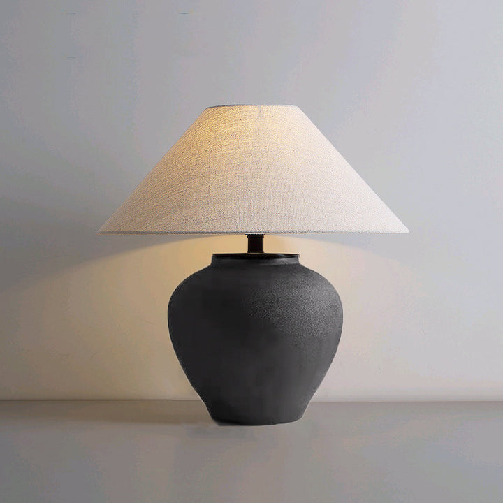 Lampe de Table 1 Lumière en Céramique Traditionnelle Japonaise pour Salon 