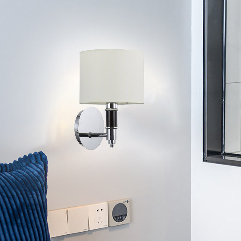 Applique murale à 1 lumière en acier avec colonne nordique contemporaine pour salon 