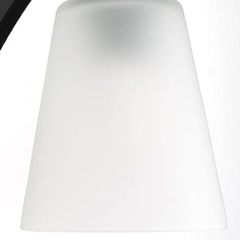 Lámpara Aplique de Pared de 1 Luz de Tambor Minimalista Moderno de Hierro y Vidrio para Sala de Estar 