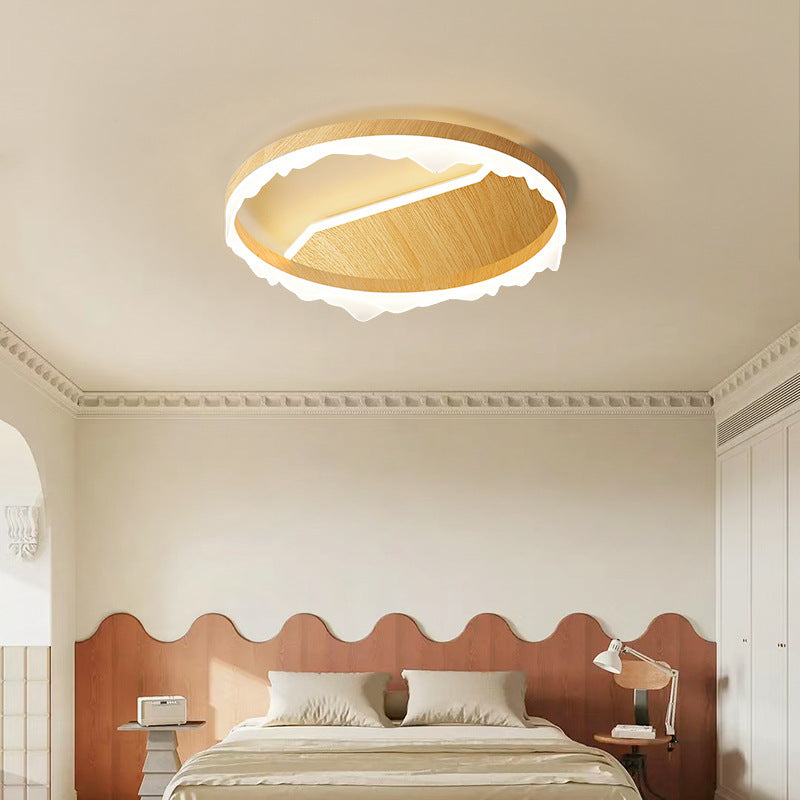 Contemporary Scandinavian Round Iron Aluminum Acrylic LED Flush Mount Ceiling Light For Living Room