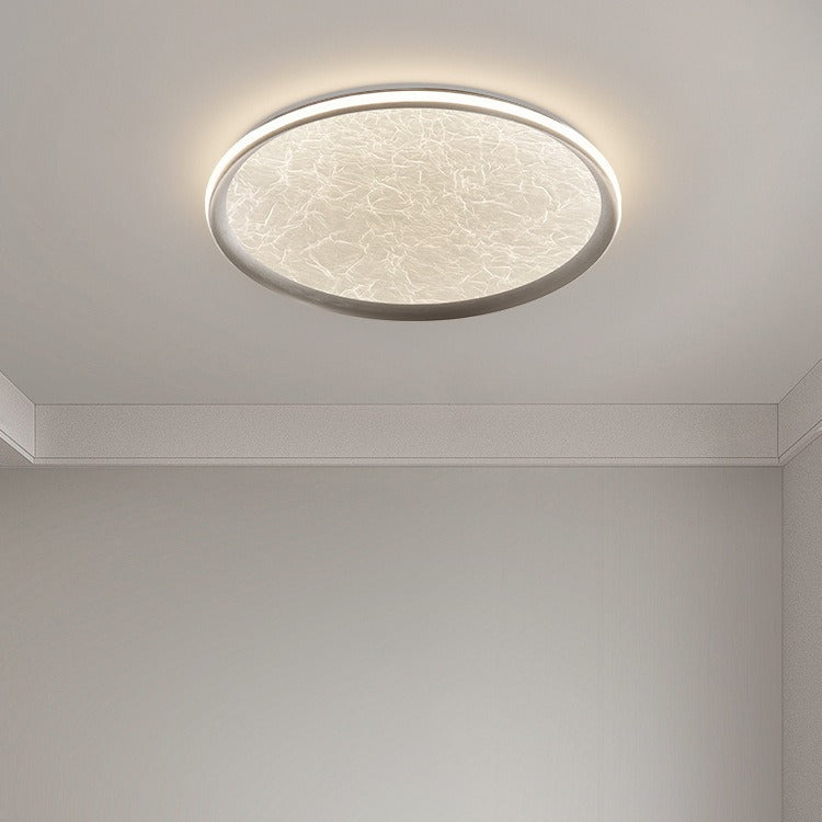 Contemporary Luxury Round Iron Aluminum Acrylic LED Flush Mount Ceiling Light For Living Room