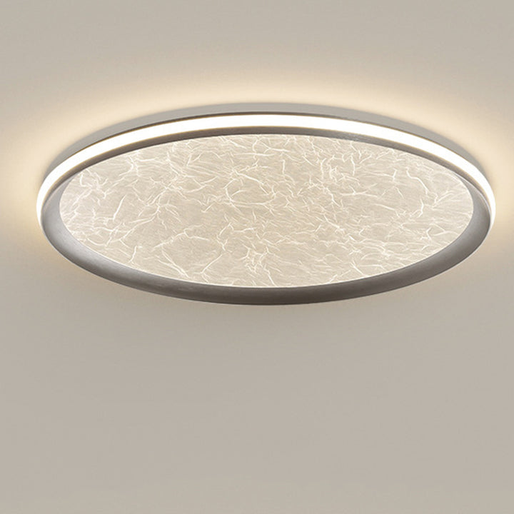 Contemporary Luxury Round Iron Aluminum Acrylic LED Flush Mount Ceiling Light For Living Room