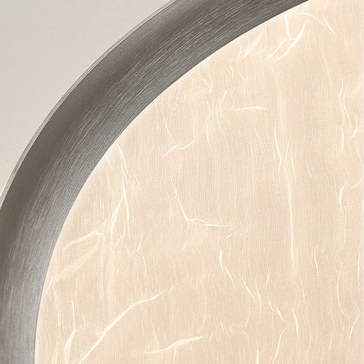 Contemporary Luxury Round Iron Aluminum Acrylic LED Flush Mount Ceiling Light For Living Room