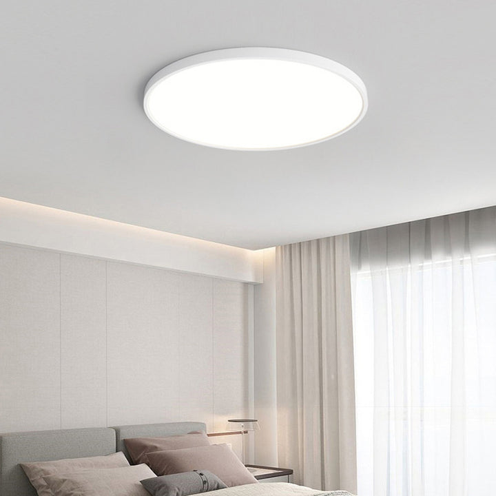 Moderne unbedeutende runde Kunststoff-Acryl-LED-Deckenleuchte für Wohnzimmer 
