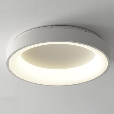 ضوء سقف مثبت بمصباح LED دائري حديث من الألومنيوم والأكريليك لغرفة المعيشة 