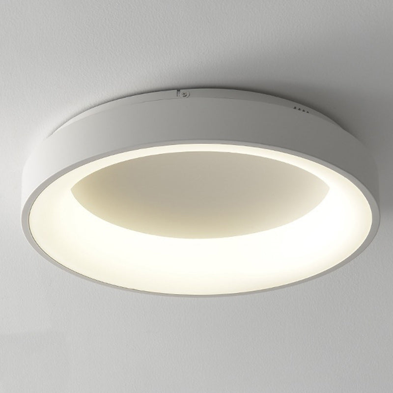 ضوء سقف مثبت بمصباح LED دائري حديث من الألومنيوم والأكريليك لغرفة المعيشة 
