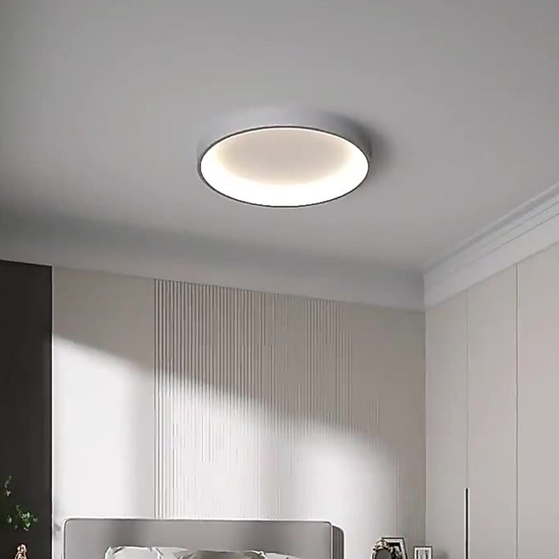 ضوء سقف مثبت بمصباح LED دائري حديث من الألومنيوم والأكريليك لغرفة المعيشة 