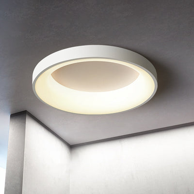 ضوء سقف مثبت بمصباح LED دائري حديث من الألومنيوم والأكريليك لغرفة المعيشة 