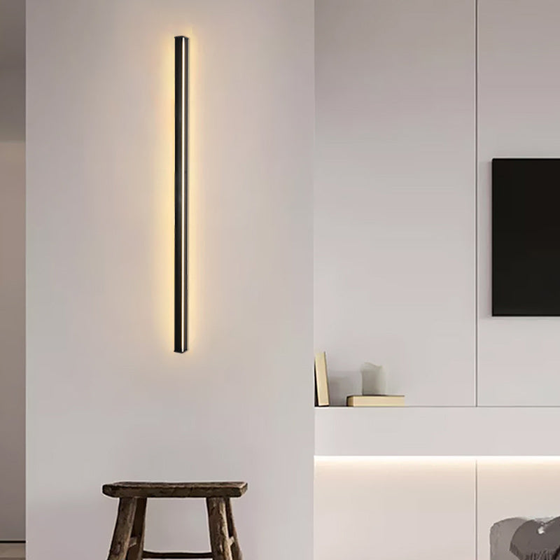 Applique murale à LED en aluminium acrylique avec bande minimaliste moderne pour salon 