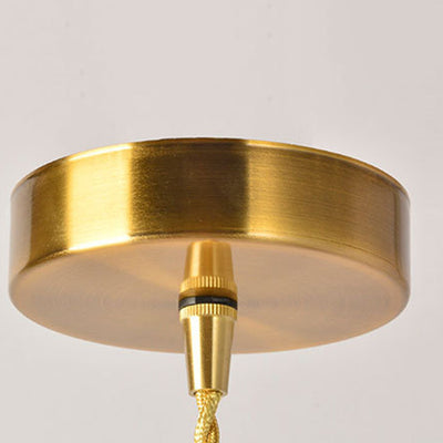Lámpara de Aplique de Pared de 1 Luz de Vidrio de Cobre Nórdico Contemporáneo para Sala de Estar 