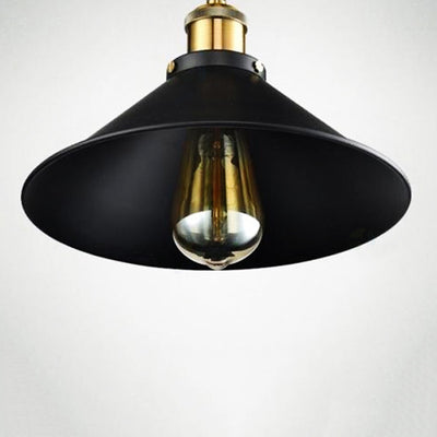 Zeitgenössische industrielle kuppelförmige Pendelleuchte aus Eisen mit 1 Licht für Esszimmer 