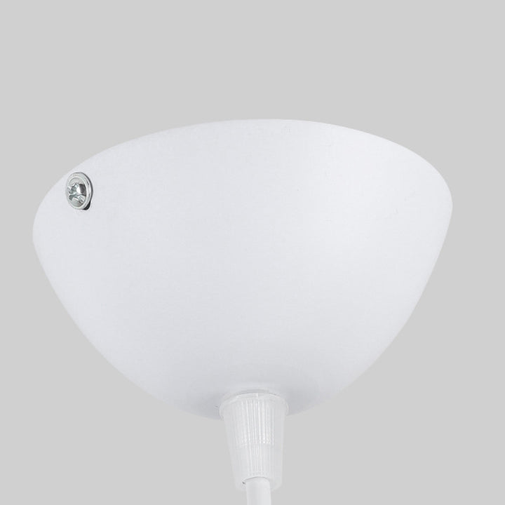 Contemporary Scandinavian Dome Aluminum Acrylic 1-Light Pendant Light For Living Room
