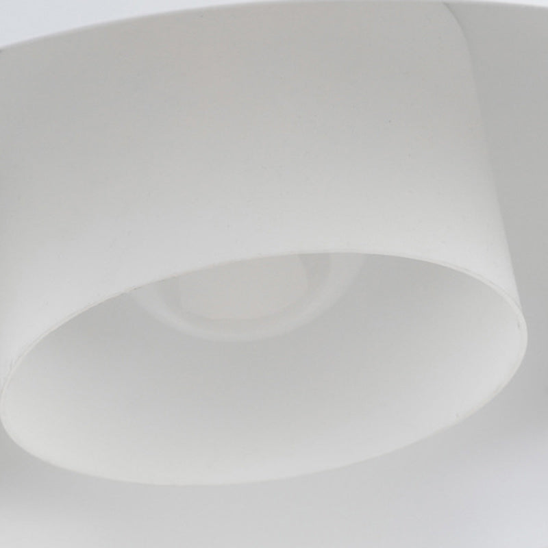 Contemporary Scandinavian Dome Aluminum Acrylic 1-Light Pendant Light For Living Room