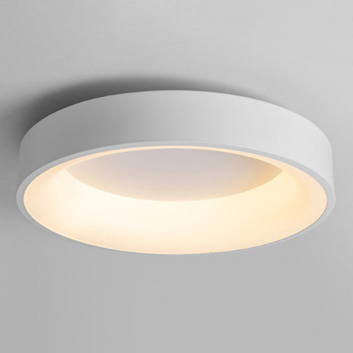 Plafonnier LED en acrylique rond nordique contemporain en fer pour salon 