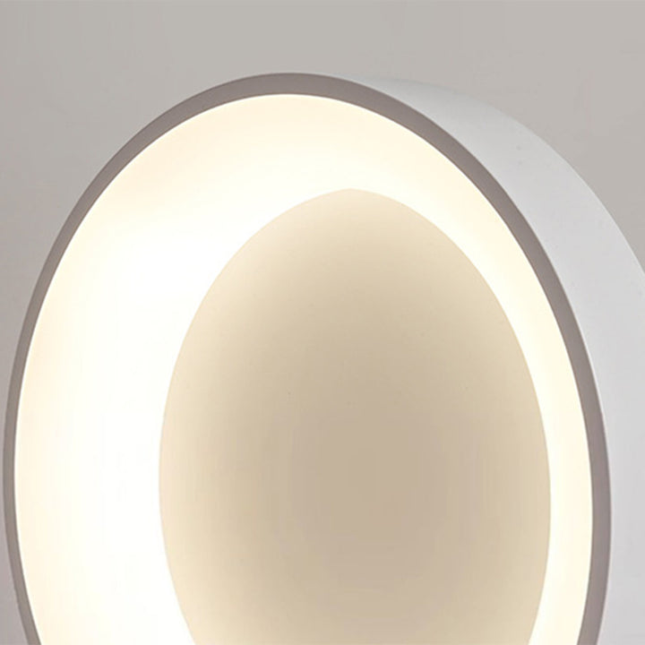 Plafonnier LED en acrylique rond nordique contemporain en fer pour salon 