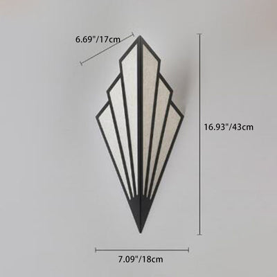 Applique murale LED en fer triangulaire nordique moderne pour salon 