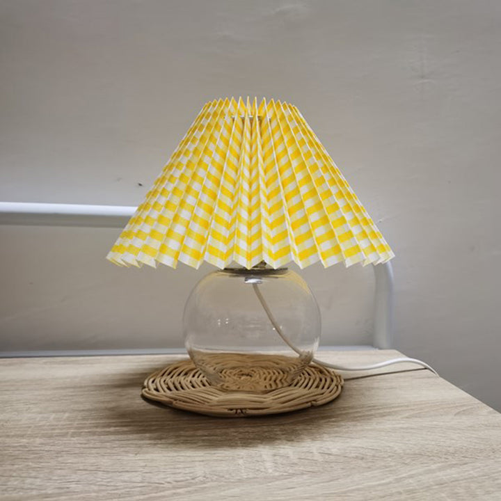 Lámpara de mesa de 1 luz de vidrio de cúpula minimalista moderna para sala de estar 